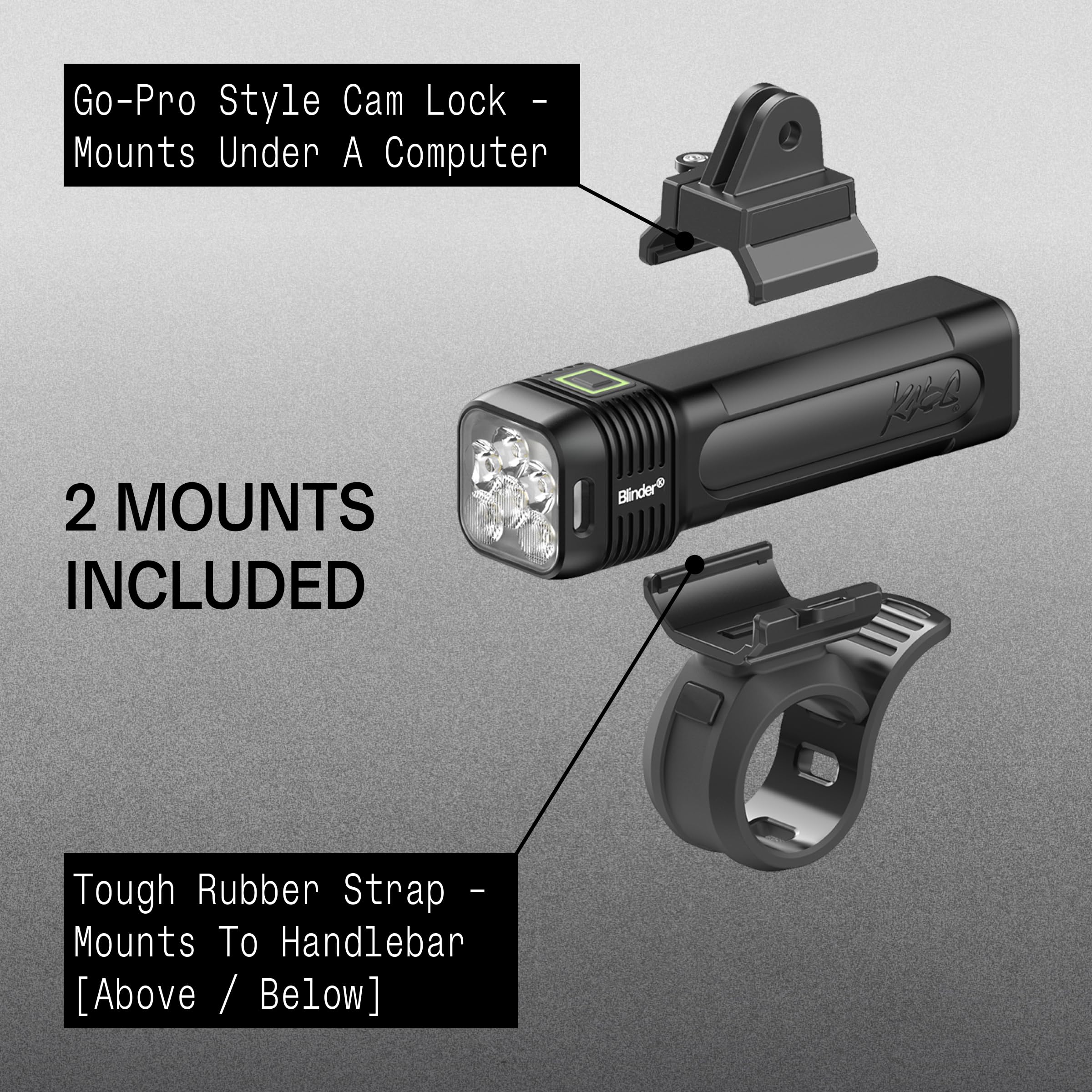 Amazon.co.jp: Knog Blinder 1400 フロントバイクライト 第2世代 1400